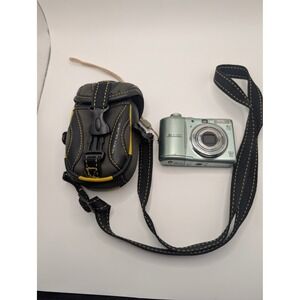 Canon PowerShot A1100 IS 12.1MP Blue Digital Camera 4x Zoom Bundle Case